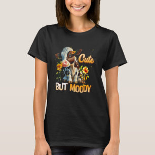 Cute Cow-Moody Cow Lovers Farm Cowgirl Baby Cow Su T-Shirt