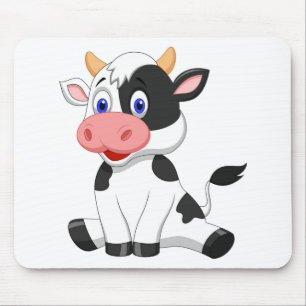 Cute cow mouse mat