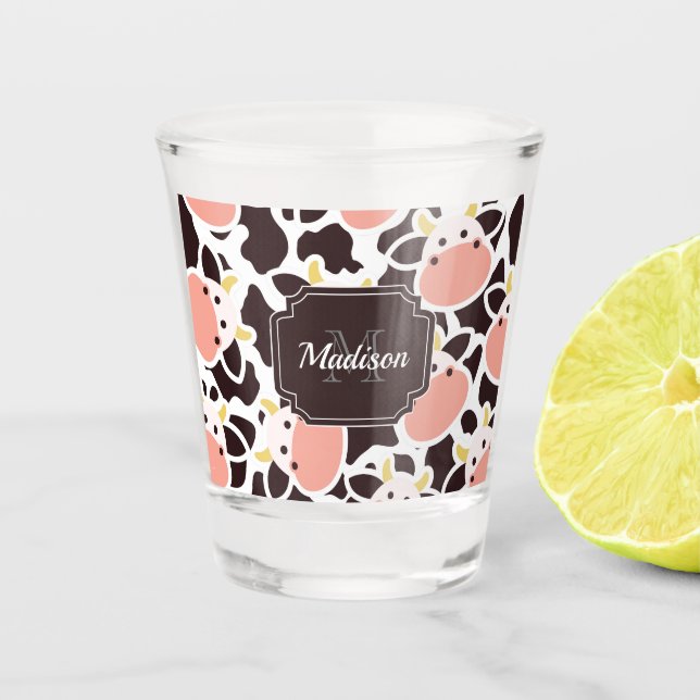 Cute Cow Pattern Shot Glass (Front)