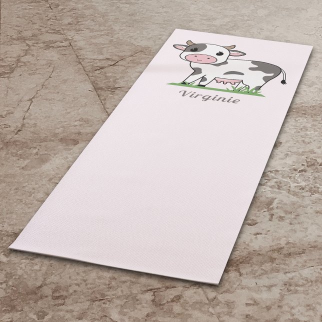 Cute Cow Pink Yoga Mat (Cute Cow Pink Yoga Mat)
