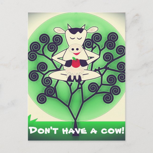 Cute Cow Postcard (Front)
