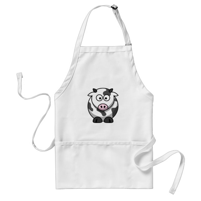 Cute Cow Standard Apron (Front)