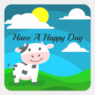 Cute Cow Sticker