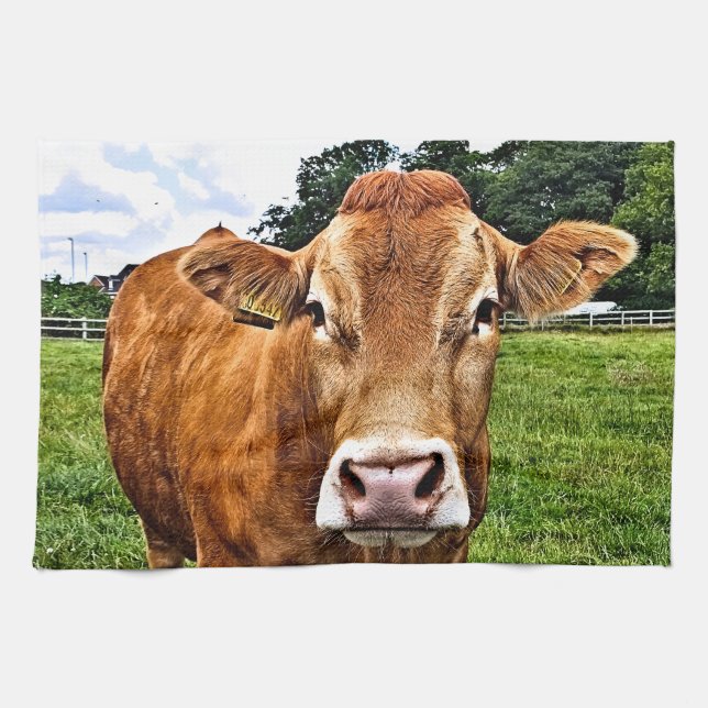 CUTE COW TEA TOWEL (Horizontal)