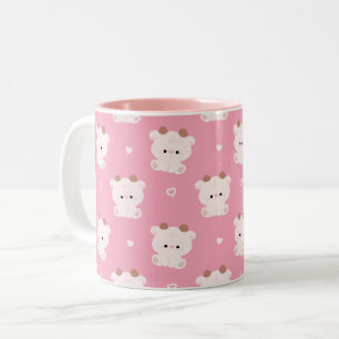 Cute Cow Two-Tone Coffee Mug