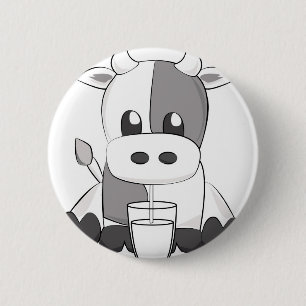 Cute cow - Vaquinha fofa 6 Cm Round Badge