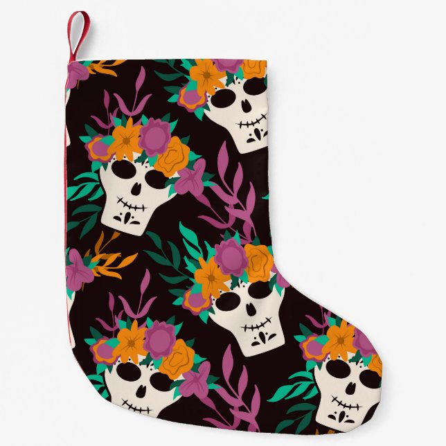 Cute Cow: Vintage Childish Pattern Small Christmas Stocking (Front)