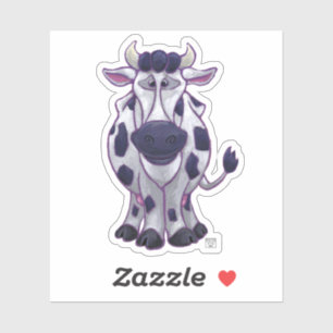 Cute Cow with Black and White Spots