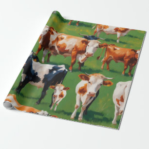 Cute Cow Wrapping Paper