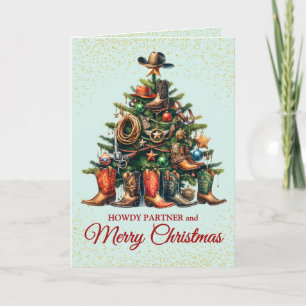 Cute Cowboy Christmas Card