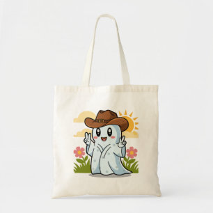 Cute Cowboy GhCuteost for Halloween Fun Decoration Tote Bag