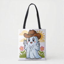 Cute Cowboy Ghost for Halloween Fun Decoration