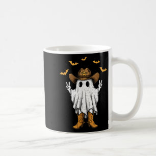 Cute Cowboy Ghost Sheriff Peace Funny Halloween Me Coffee Mug