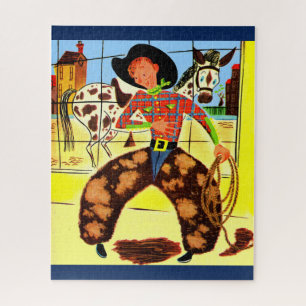 cute cowboy jigsaw puzzle