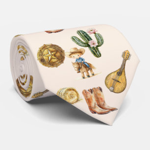 Cute Cowboy Neck Tie