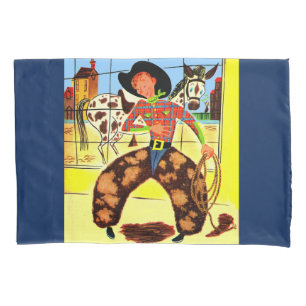 cute cowboy pillowcase
