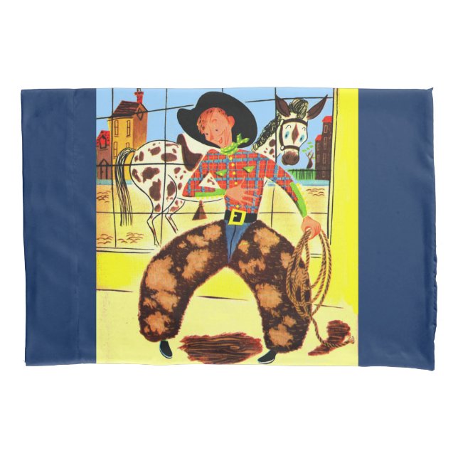 cute cowboy pillowcase (Front)