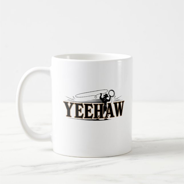 Cute Cowboy Western Cowboy Outfit Men Coffee Mug (Left)