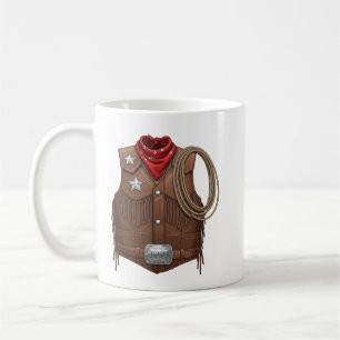 Cute Cowboy Western Cowboy Outfit Men Coffee Mug