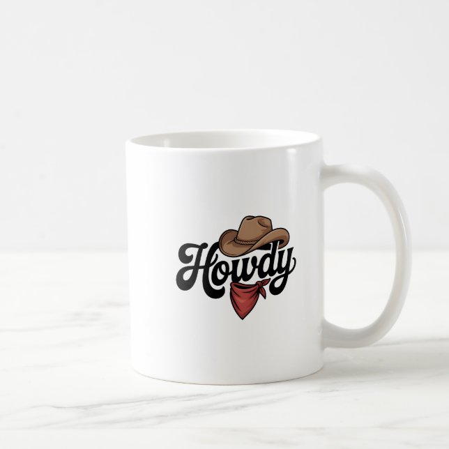Cute Cowboy Western Cowboy Outfit Men  Coffee Mug (Right)