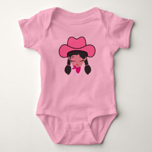 Cute Cowgirl Baby Bodysuit