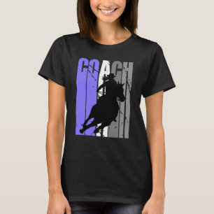 Cute Cowgirl Coach Instructor Cow Girls Rides Hors T-Shirt