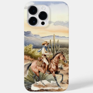 cute cowgirl lovers desert Case-Mate iPhone 14 pro max case