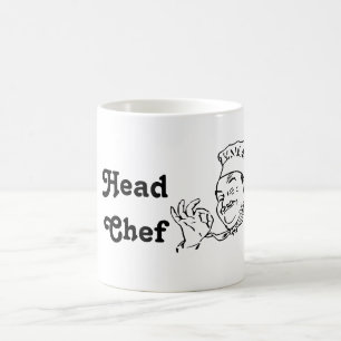 Cute Coworker Head Chef Coffee Mug Tea Cups