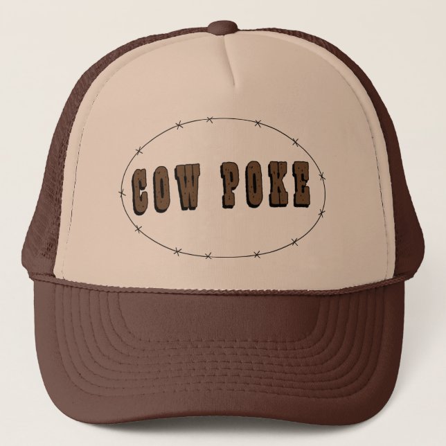 Cute Cowpoke or Cow Poke Trucker Hat (Front)