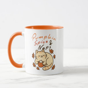 Cute Cozy Fall Kitten Coffee Mug