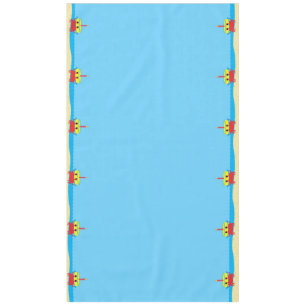 Cute Crab Beach 1st Birthday Party Tablecloth