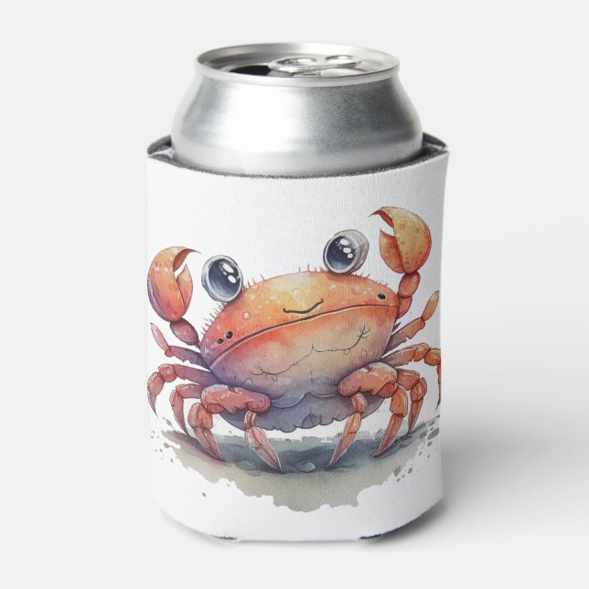 Cute Crab Can Cooler (Can Front)