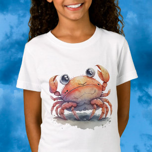 Cute Crab Girl's T-Shirt