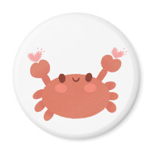Cute crab magnet