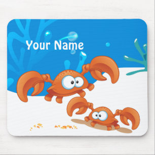 Cute Crab Ocean Aquatic Mousepad