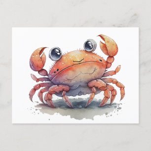 Cute Crab Postcard