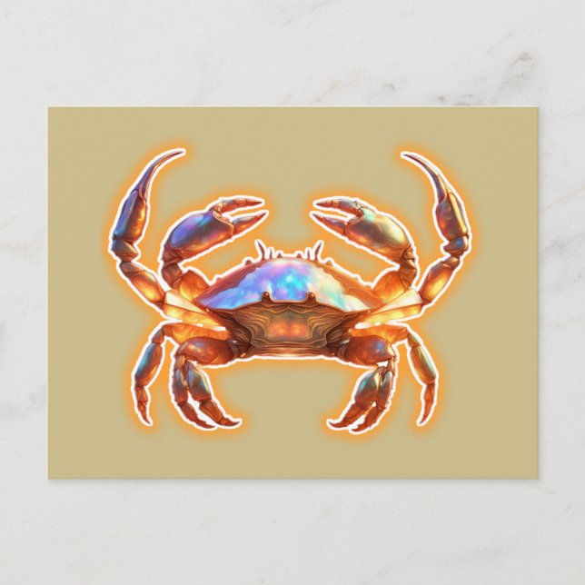 Cute Crab Postcard (Front)
