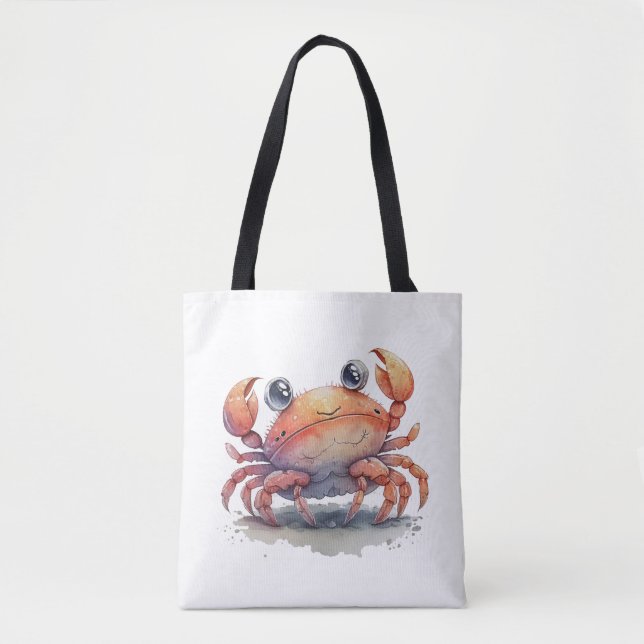 Cute Crab Shoulder Tote (Front)