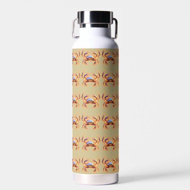 Cute Crab Water Bottle (Front)