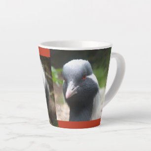 Cute Crane Close Up Latte Mug