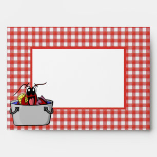 Cute Crawfish Boil Family Reunion Seafood Party Envelope