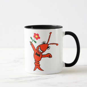 Cute Crawfish / Lobster in Bow Tie Mug