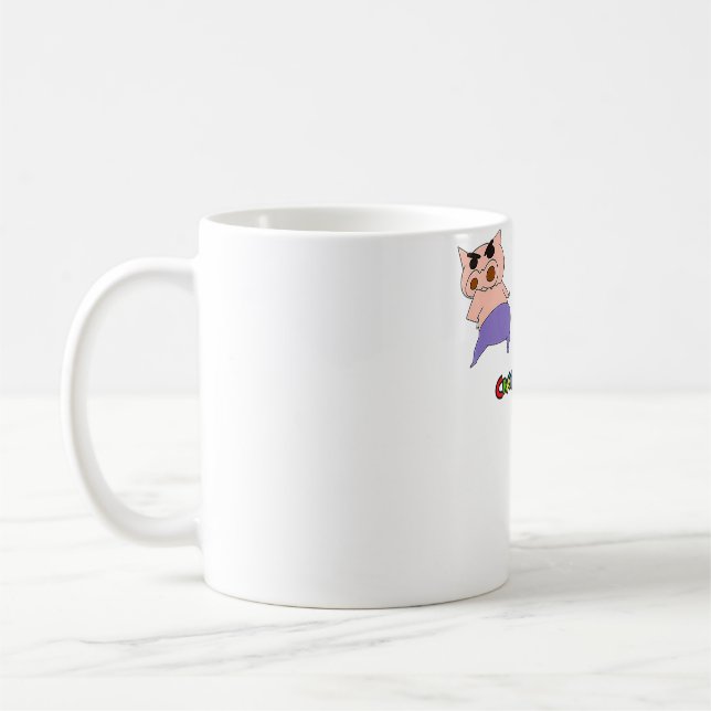 Cute crayon teacher teaching funny teach student  coffee mug (Left)