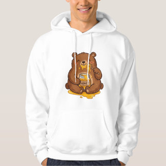 Cute Crayon Teddy Bear Eating Honey Coffee Mug Hoodie