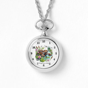 Cute crazy beaver lady watch