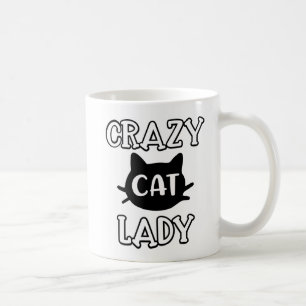 Cute Crazy Cat Lady Kitten Kitty Mum Gift Ladies Coffee Mug