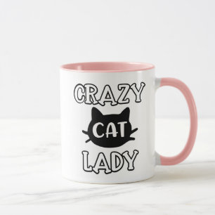 Cute Crazy Cat Lady Kitten Kitty Mum Gift Ladies Mug