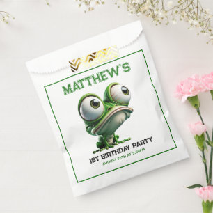 Cute Crazy Frog Farm Theme 1st Birthday Party Favour Bags