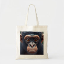 Cute Crazy Funny Chimpanzee Anime Portrait