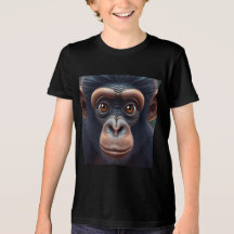 Cute Crazy Funny Chimpanzee Anime Portrait